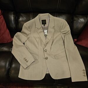 Women's "The Limited NWT Lined Blazer in Tan Size 10 "3-Button Dress Blazer"